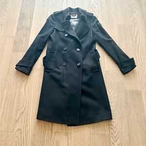 J. Crew Black Trench Coat